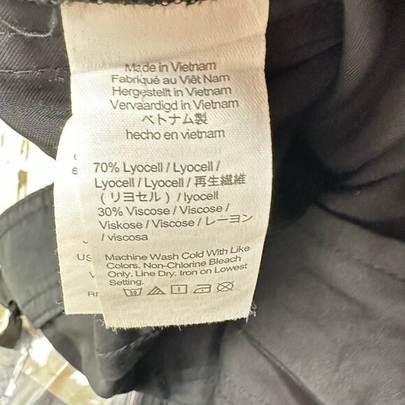 J. Crew Drapey Viscose-blend Twill Pants Size 2 High Rise Black Preppy NWT - Picture 6 of 8